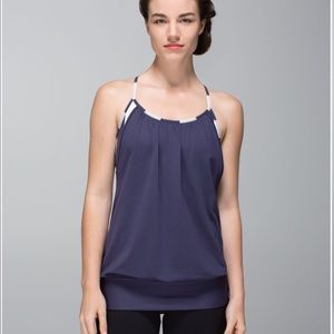 Lululemon No Limits Tank size 6 
Cadet Blue / Steep Stripe Cadet Blue Horizontal